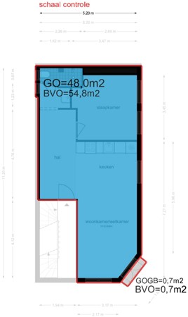 Floor plan - Toldwarsstraat 2-1, 1073 RR Amsterdam 